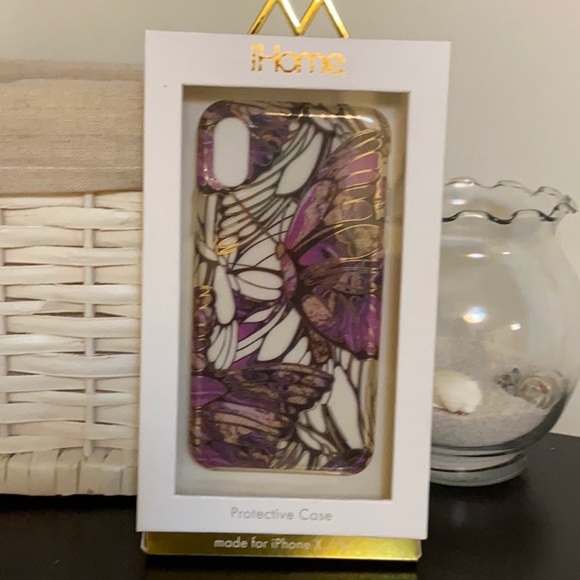 Adorable IHome IPhone X / XS Case Butterlies - Picture 2 of 4